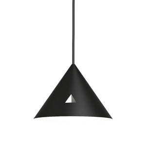 مصباح معلق من القماش من سلسلة T - أسود