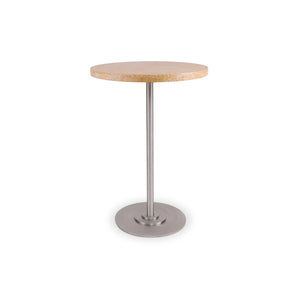 Table 57 55 Dining Table - Stainless Steel/Yellow Limestone