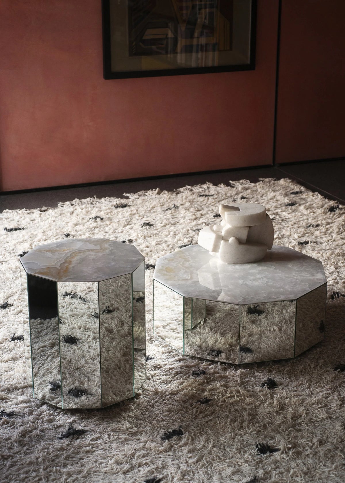 Colonna 0CLNTB02 Coffee Table - Mirror/Light Onix Matt-5