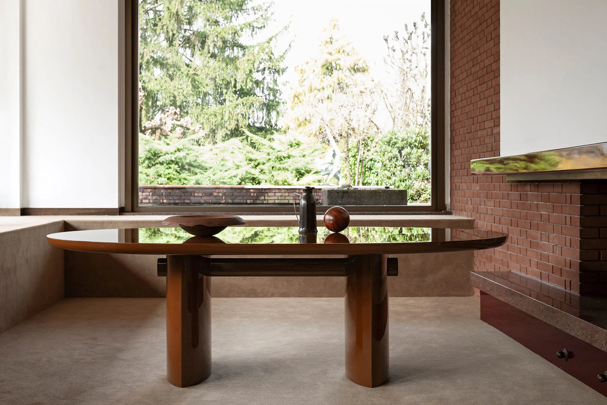 Torii Love 0TRLTV240 Dining Table - Glossy Lacquered Chocolate