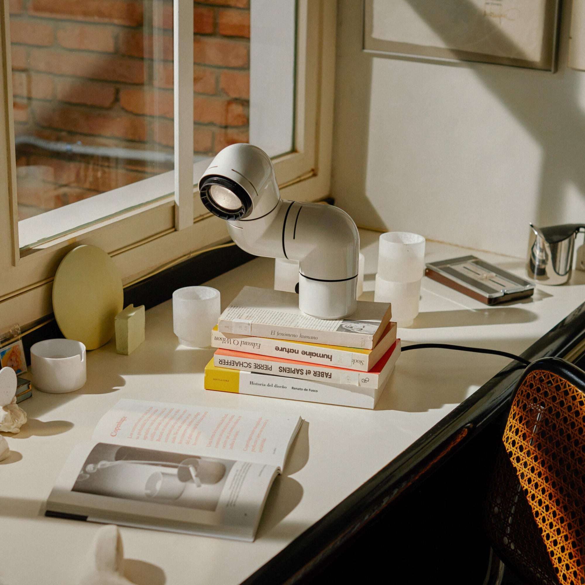 Tatu Table Lamp - White Grey-5