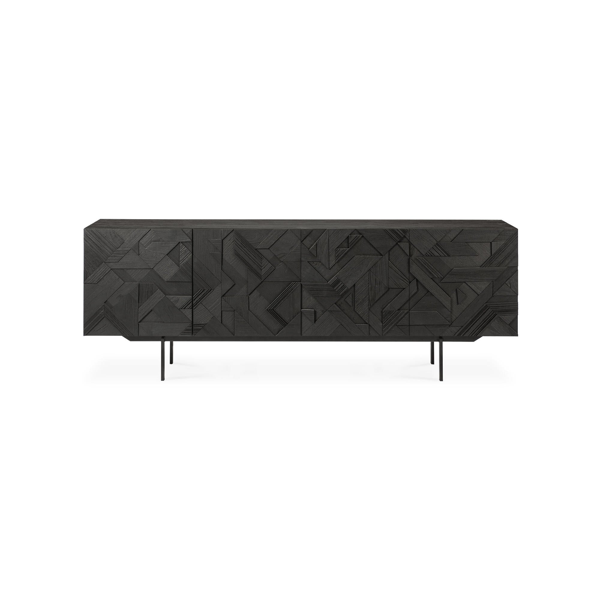Graphic 10061 Sideboard - Varnished Teak Black-3