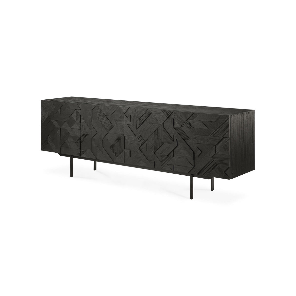 Graphic 10061 Sideboard - Varnished Teak Black-1