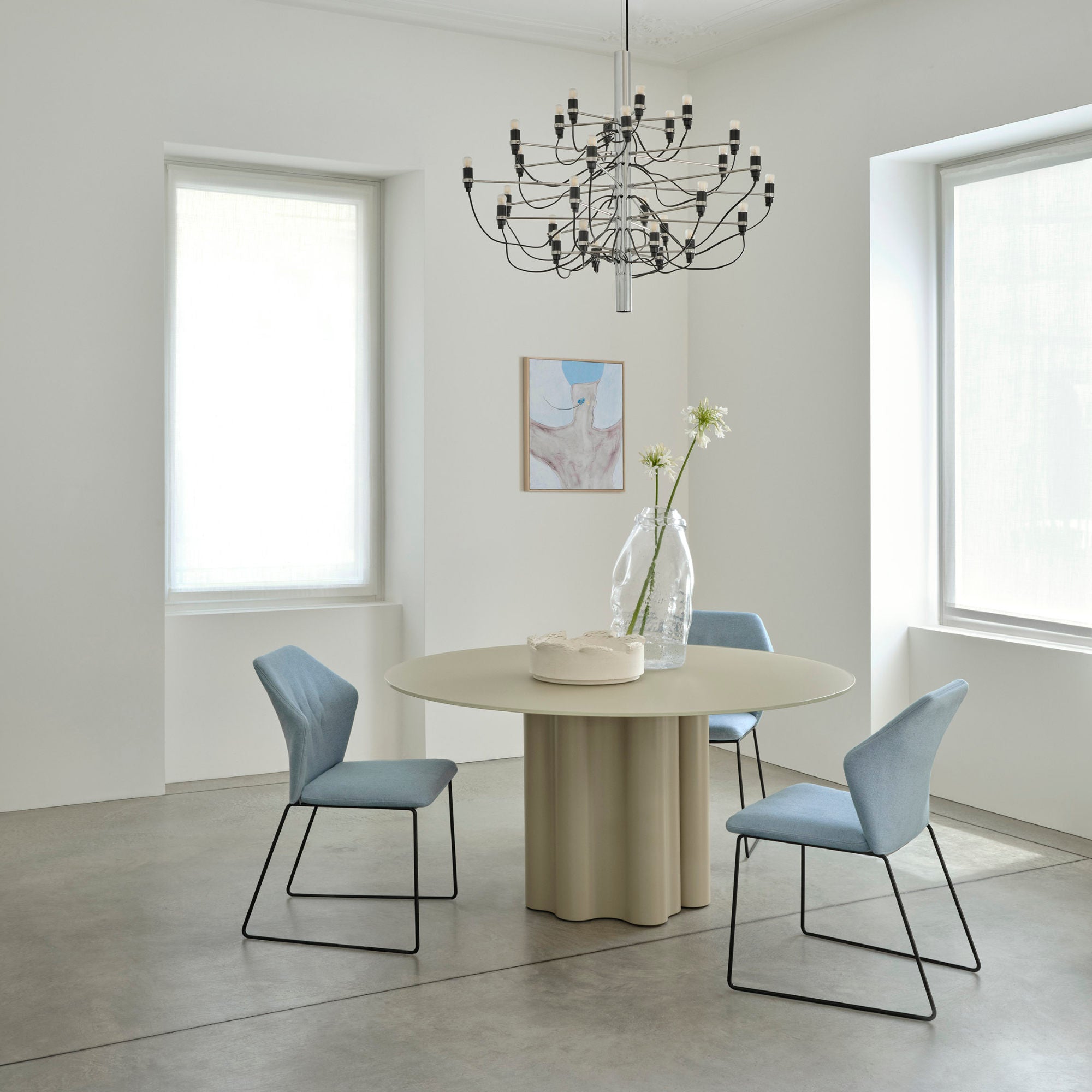 Teatro Magico TA0000G Dining Table - Lacquered Silk Grey-2