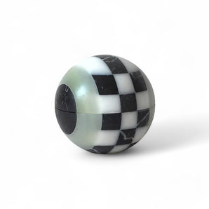 The Eye Container - Black Marquina/White Onyx