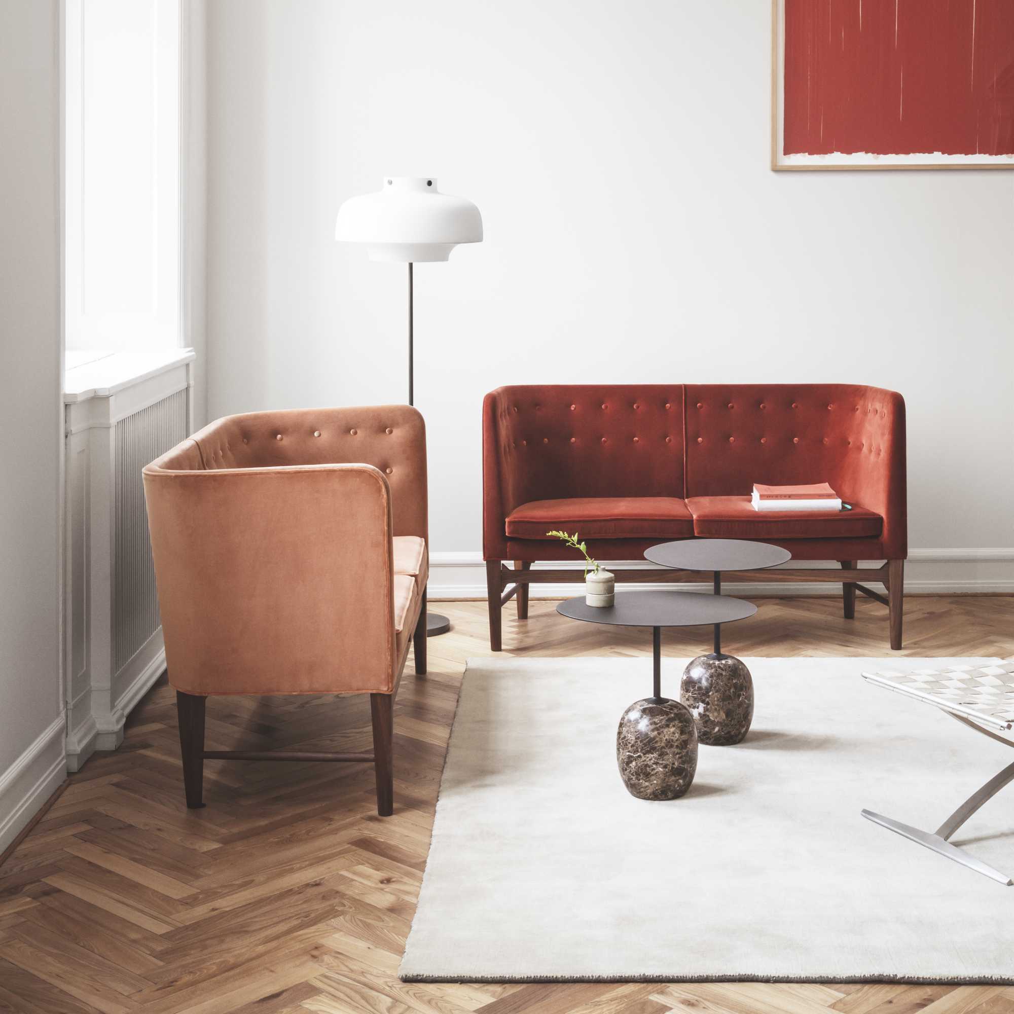 Mayor AJ6 Sofa - Oak/Fabric 5 (Karakorum 001)-2