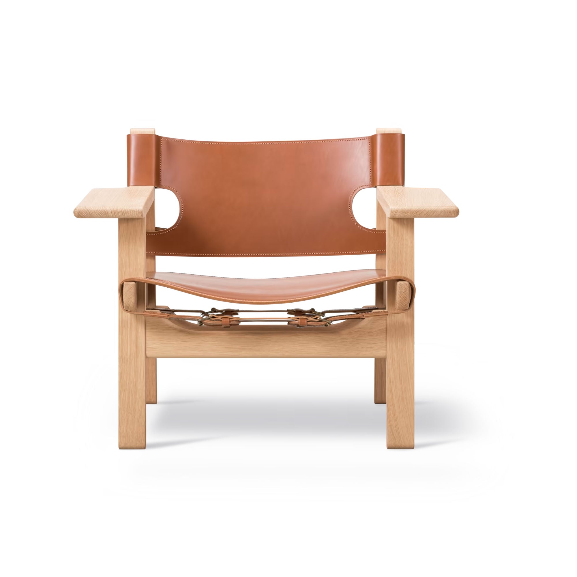 The Spanish 2226 Armchair - Oak Light Oil/Cognac Leather-3