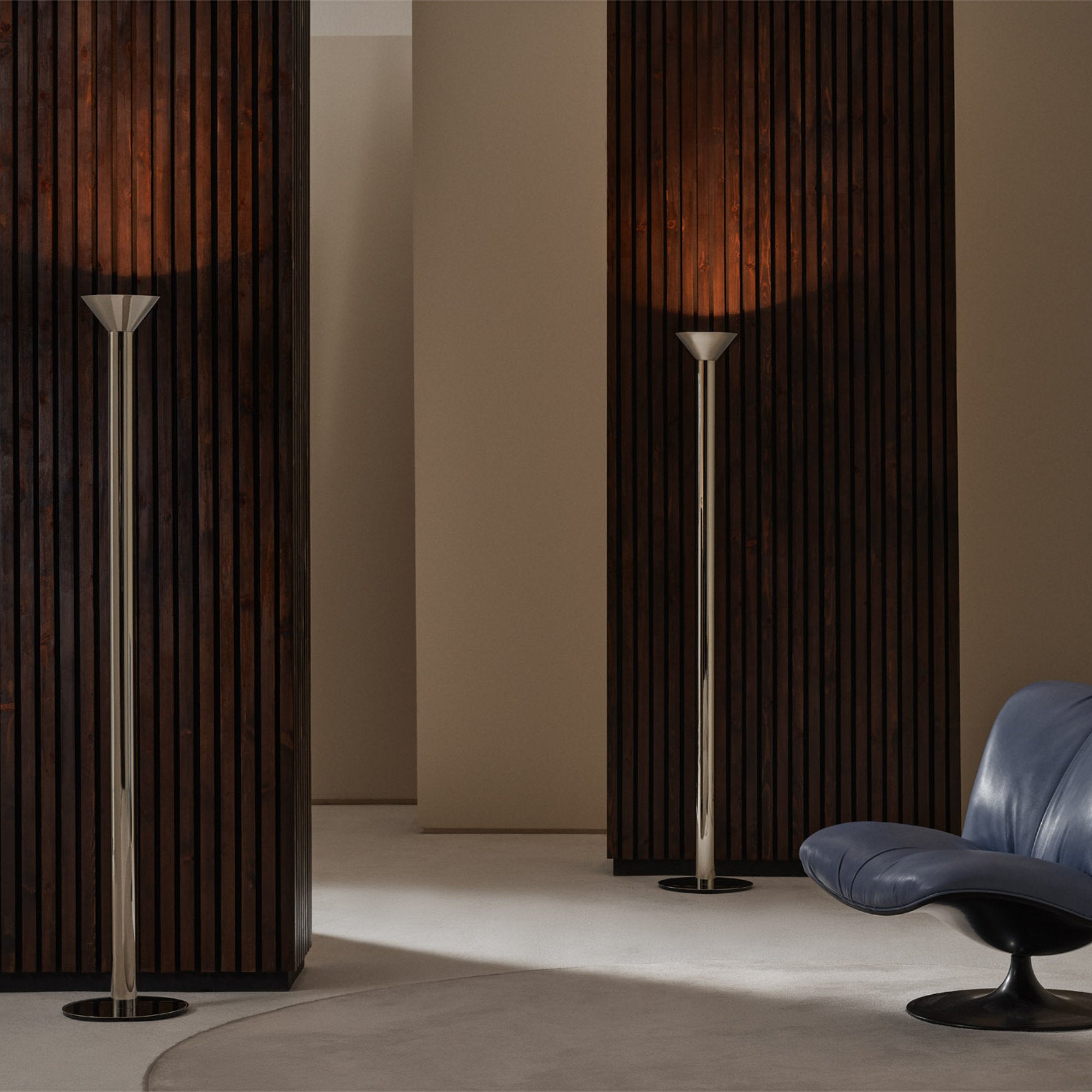Torres Uplighter Floor Lamp - Polished Nickel-3