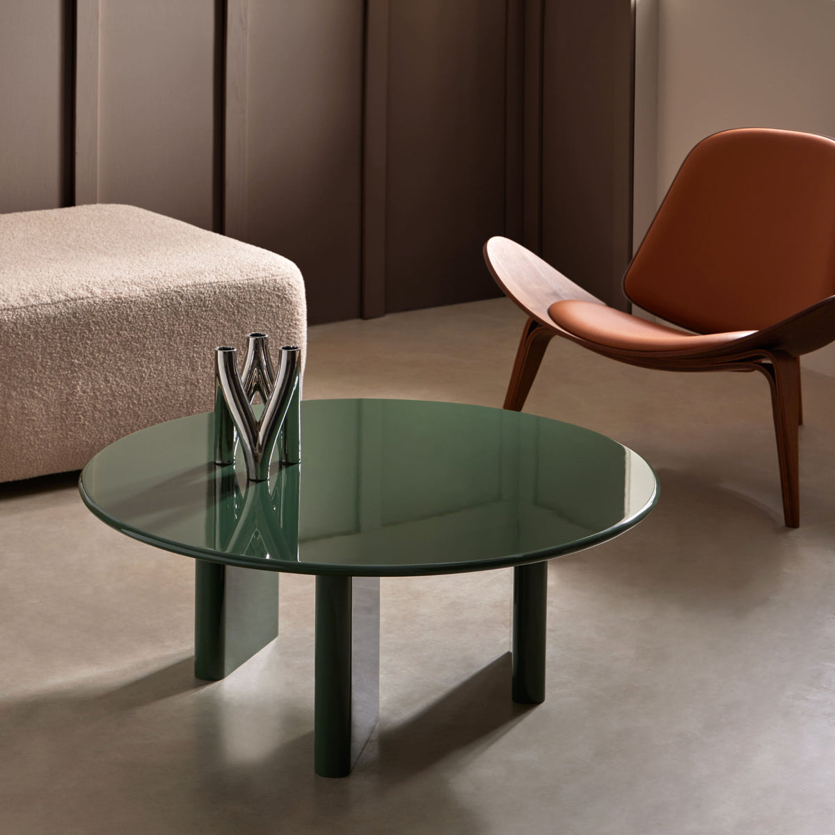 Treviso Coffee Table – 100x40 / MDF (Glossy Green)-2