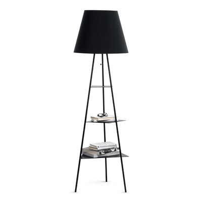 Tri.Be.Ca MTR30 Floor Lamp - Matt Black/Black