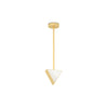 Triangle Box Pendant Lamp - Brass