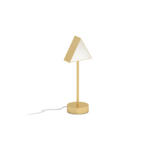 Triangle Box Table Lamp - Brass