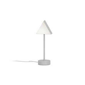 Triangle Box Table Lamp - Nickel