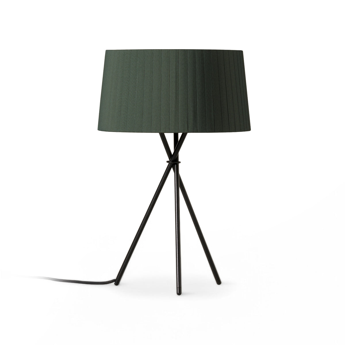 Tripode Table Lamp – 31x50 / Ribbon Lampshade (Green Raw Color)-1