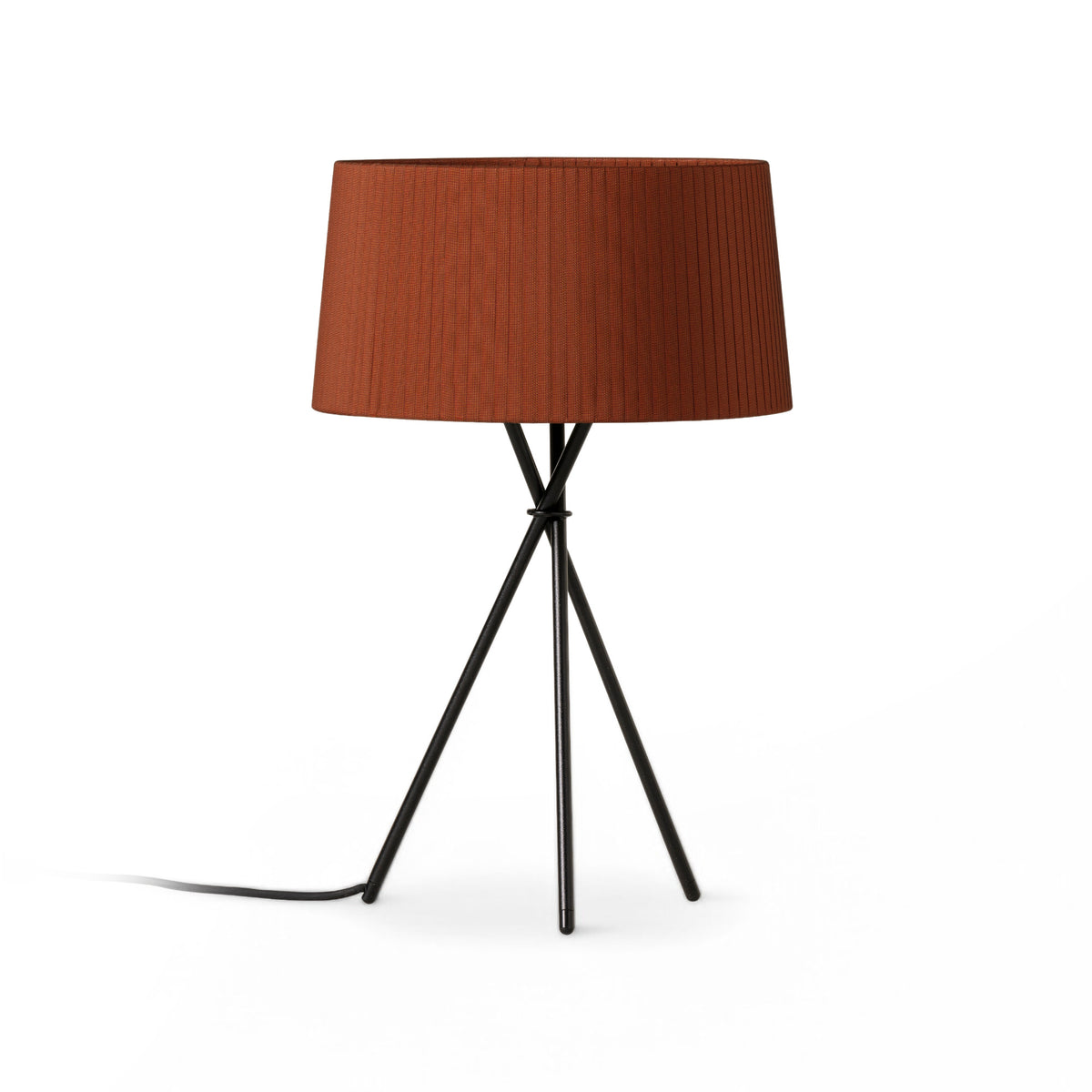 Tripode Table Lamp – 31x50 / Ribbon Lampshade (Tile Raw Color)