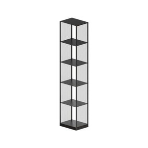 Tristano 574-MIC Bookcase - Micaceous Grey