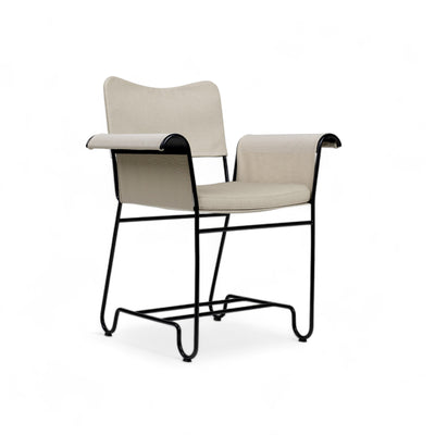 Tropique 44369 Outdoor Dining Chair - Black/Fabric A (Leslie 012)