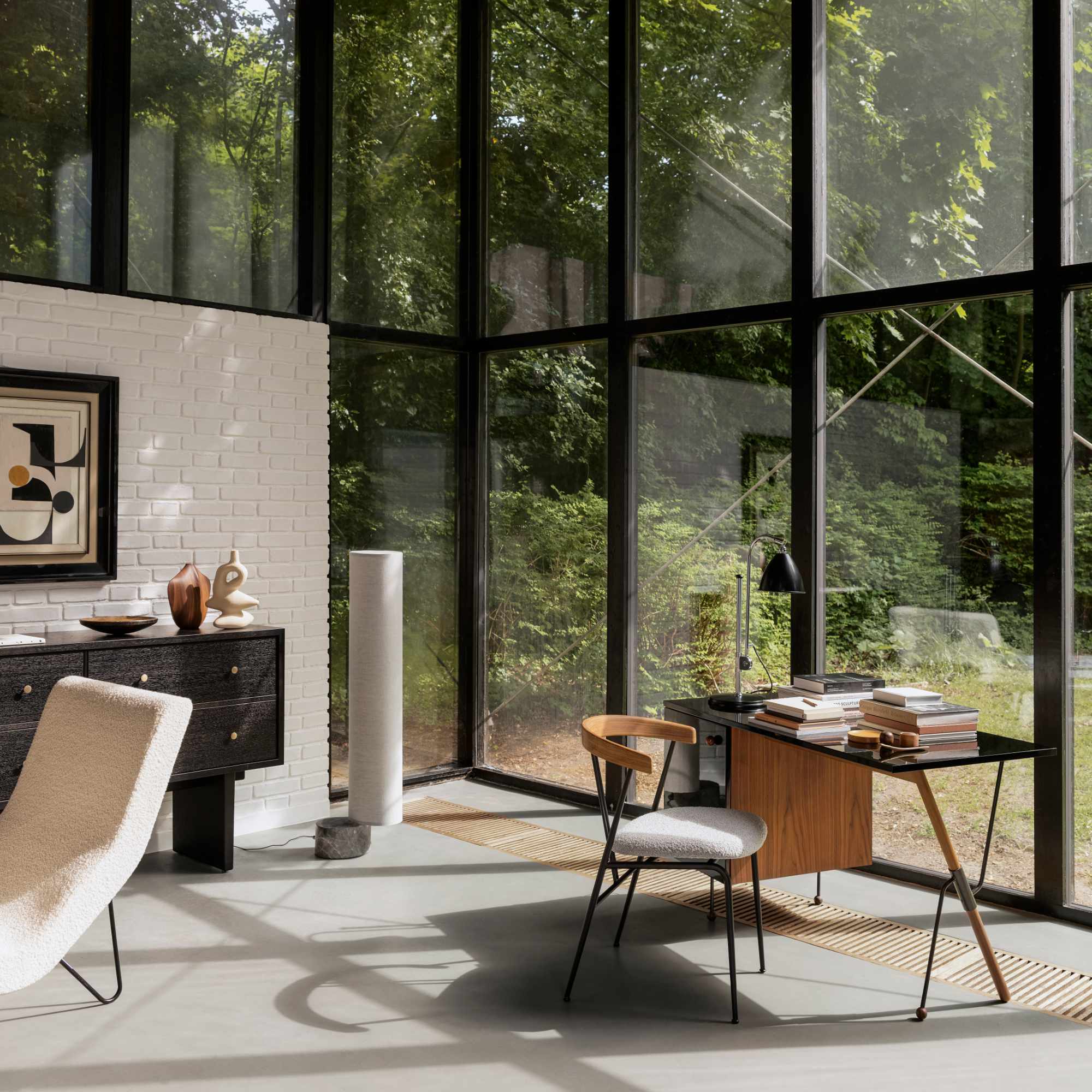 مصباح أرضي 10083623 من أنباوند - رخام رمادي/أبيض-4