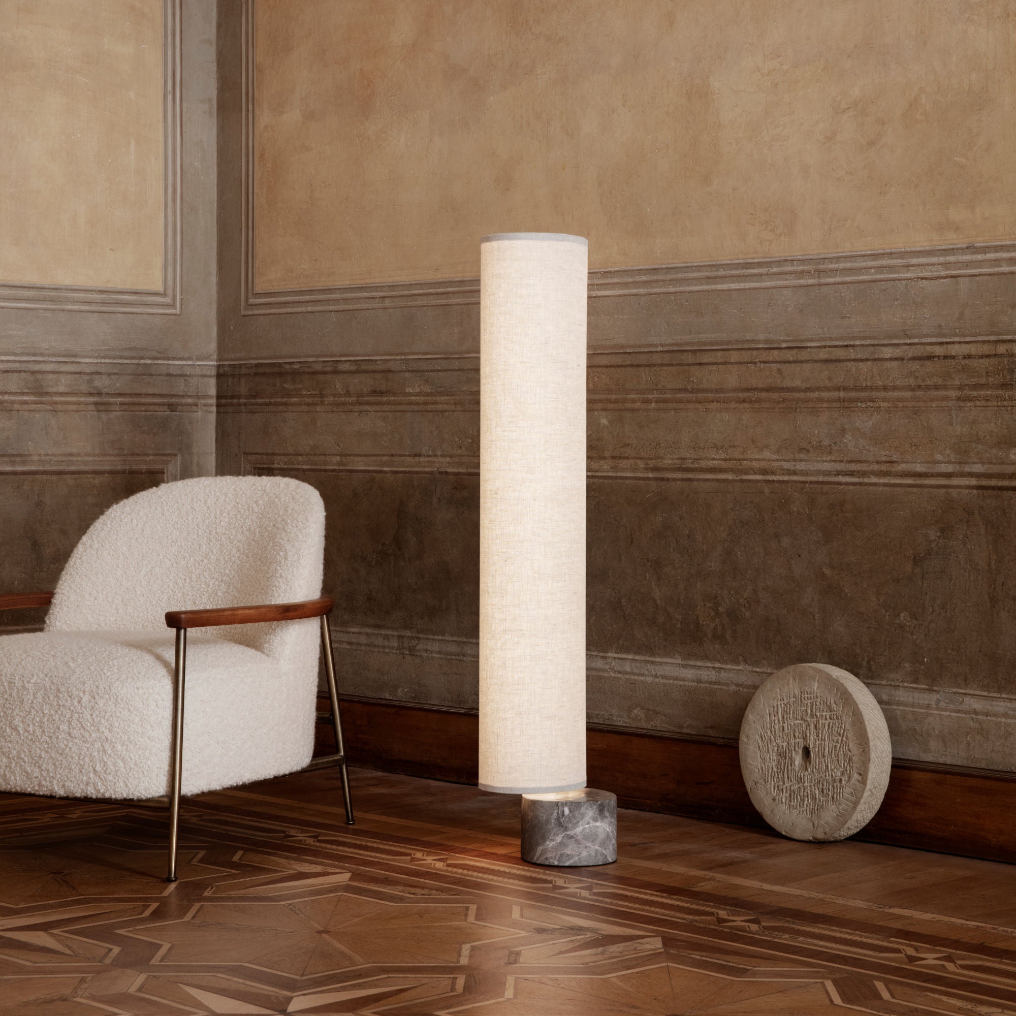 مصباح أرضي 10083623 من أنباوند - رخام رمادي/أبيض-2