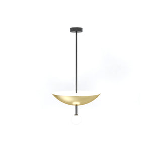 Up Metal P07 Pendant Lamp - Black/Brass