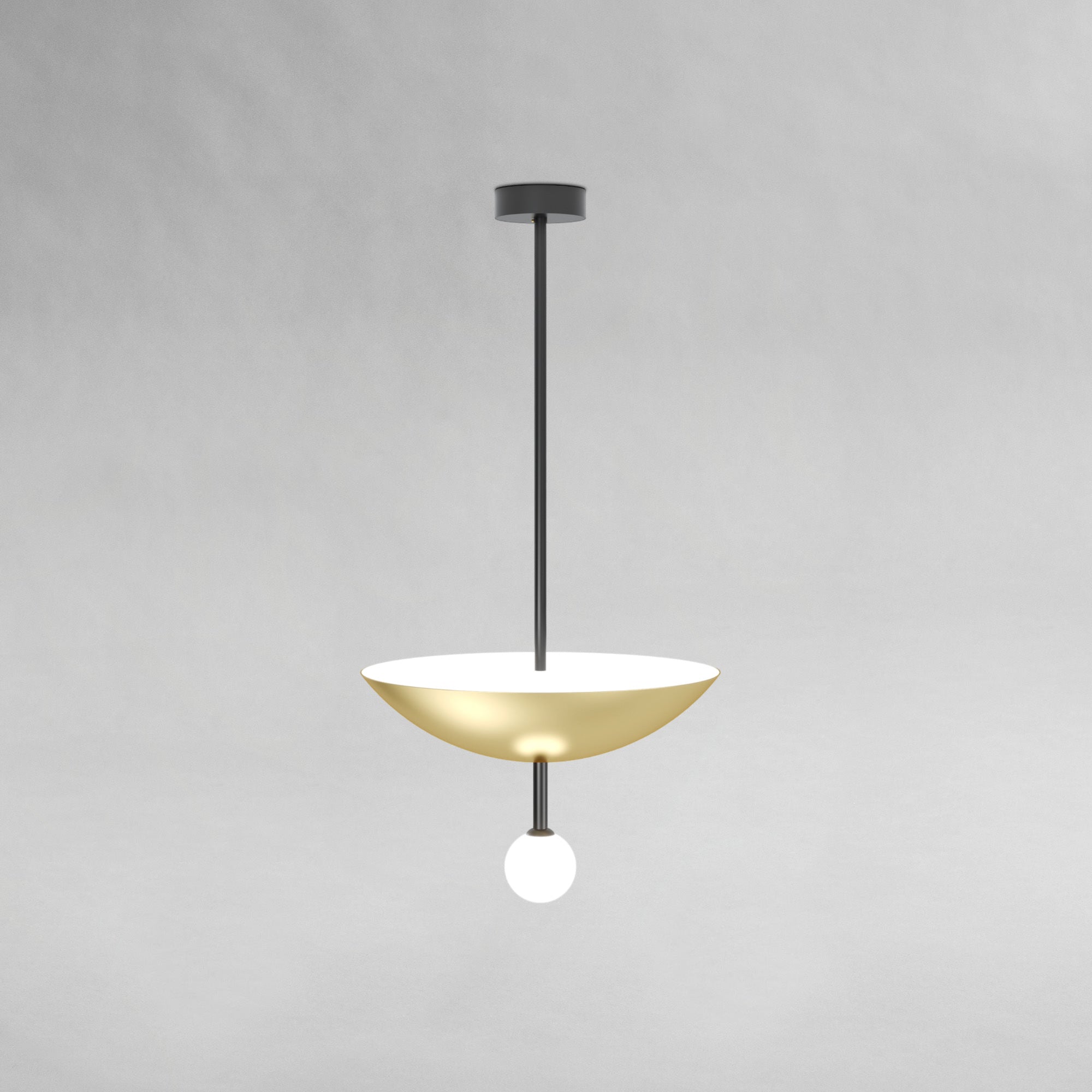 Up Metal P07 Pendant Lamp - Black/Brass