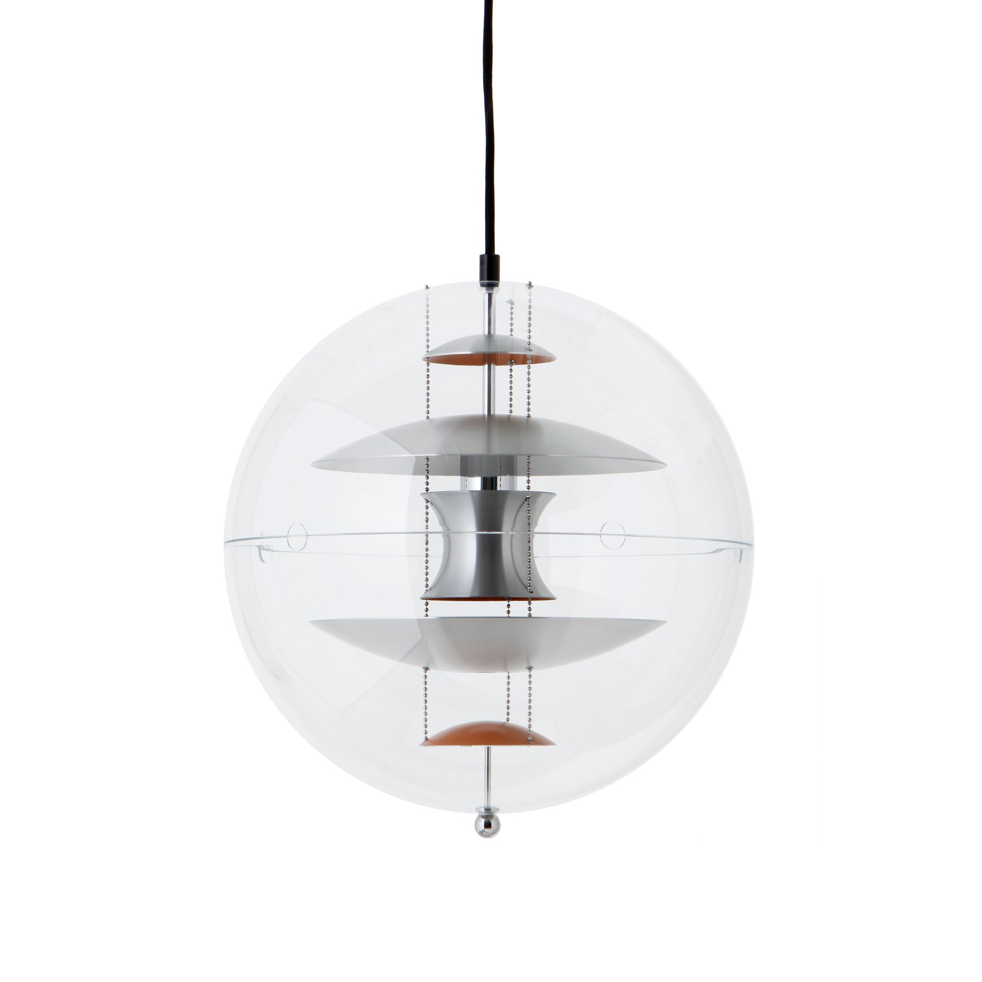 VP Globe 40 Pendant Lamp - Brushed Alu/Orange-1