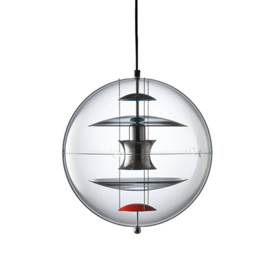 VP Globe 40 Pendant Lamp - Coloured Glass/Red/Blue