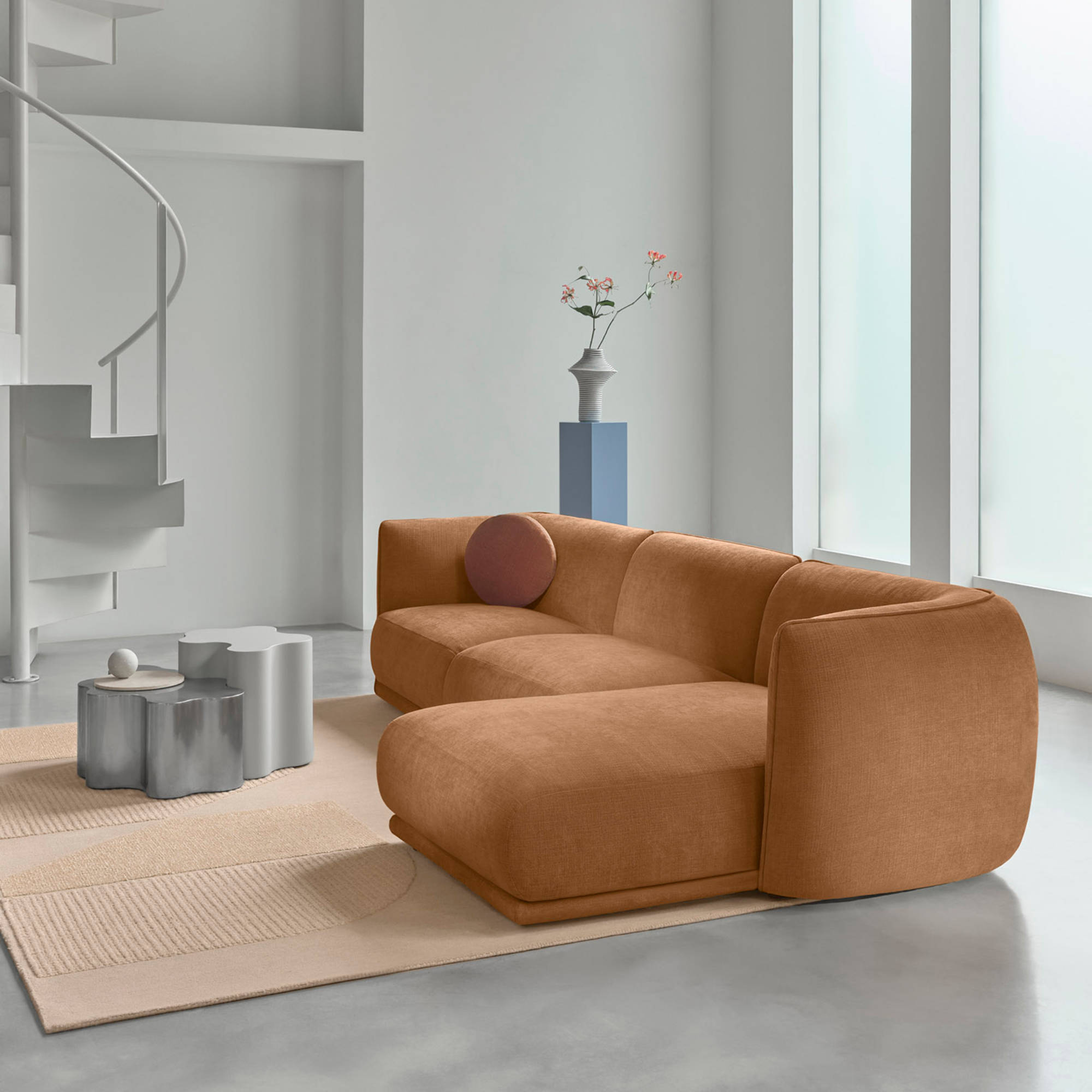 Vela Piping VLP-2A Sofa - Fabric E (Smile 02)-4