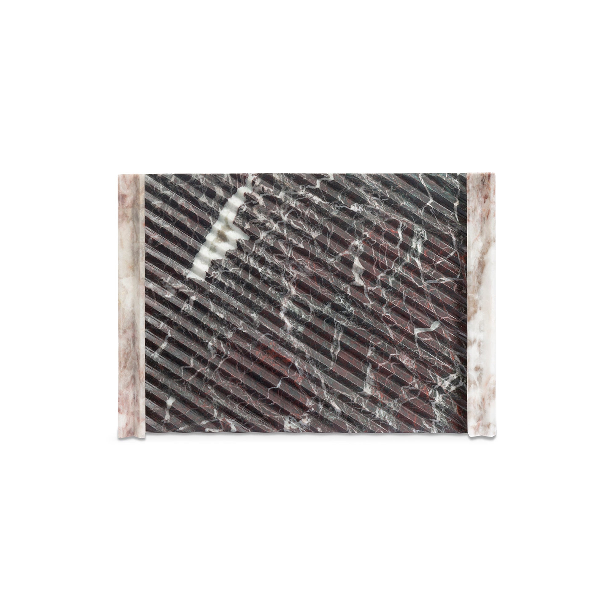 Versi Small Tray - Red Levanto Marble/Fior di Pesco Carnico Stone-1