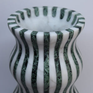 Versilia Vase - Arabescato/Green Alpi Marble