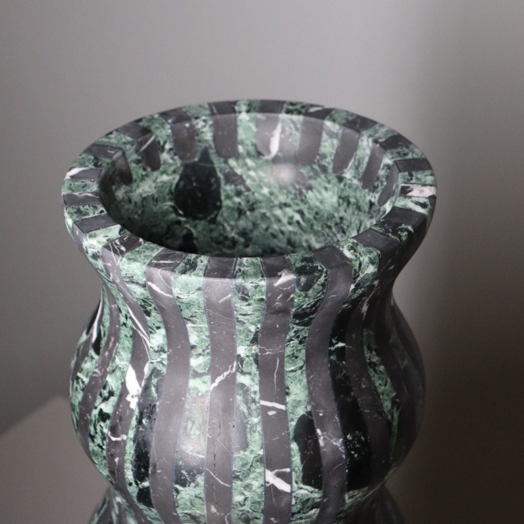 Versilia Vase - Verde Alpi/Marquina-4