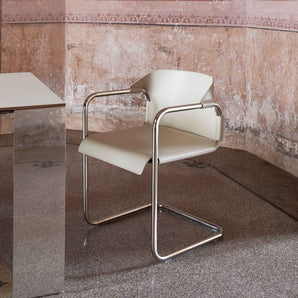Vienna 010 Dining Chair - Ral 9005 Metal/Cuoio 08