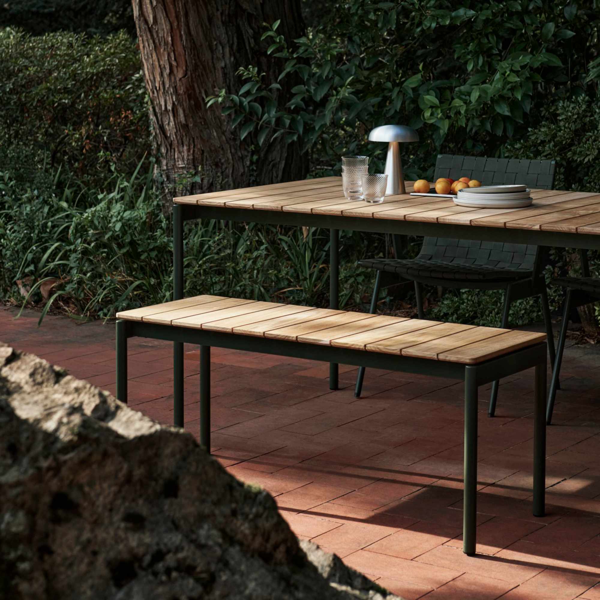 Ville AV26 Outdoor Dining Table - Bronze Green-3
