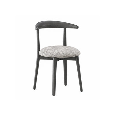 Carinzia 28163 Dining Chair - Solid Black Ash/Fabric 5 (Lille Sand)
