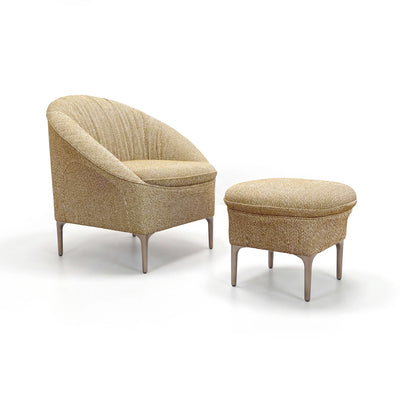 Halo 28812 with Stool Armchair - Chai/Fabric 3 (Montana Mustard)