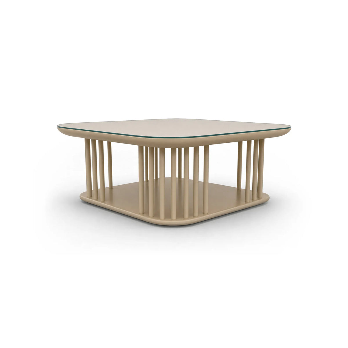 Sticks 24783 Coffee Table - Light Ivory/Glass-1