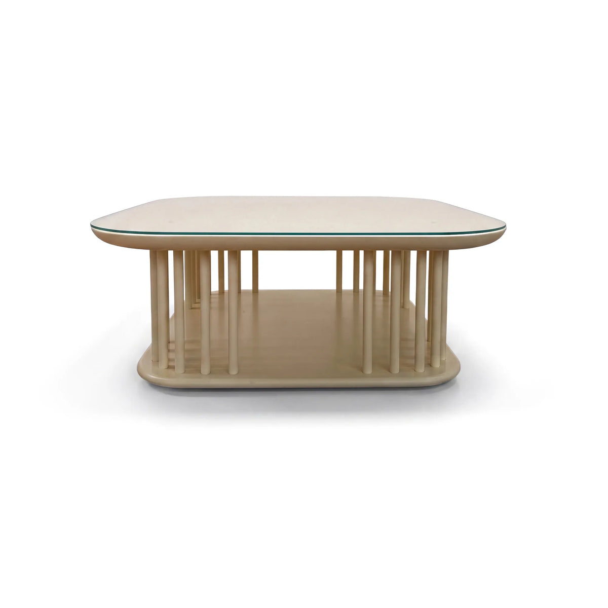 Sticks 24783 Coffee Table - Light Ivory/Glass-3