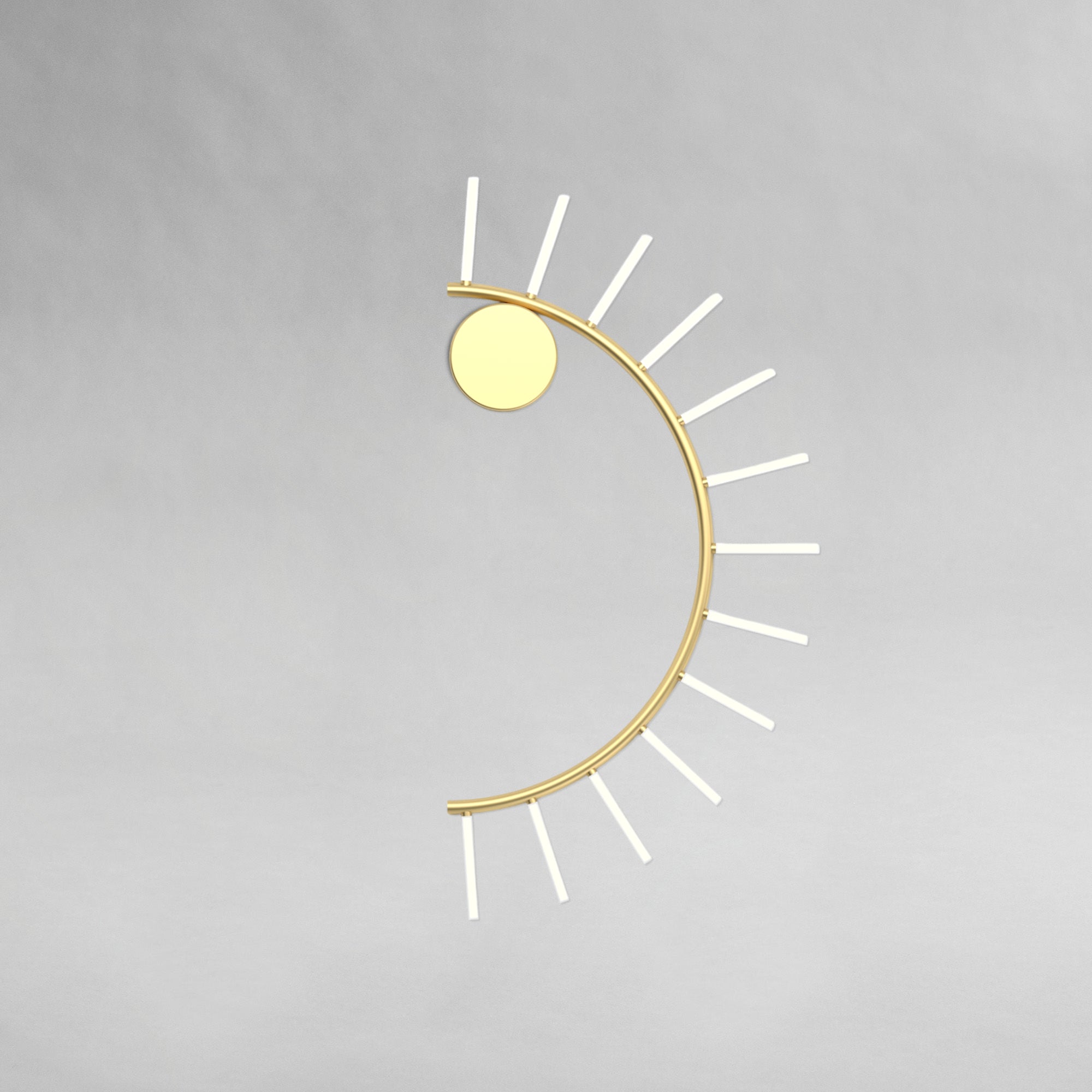 Waves W02 Wall Lamp - Brass