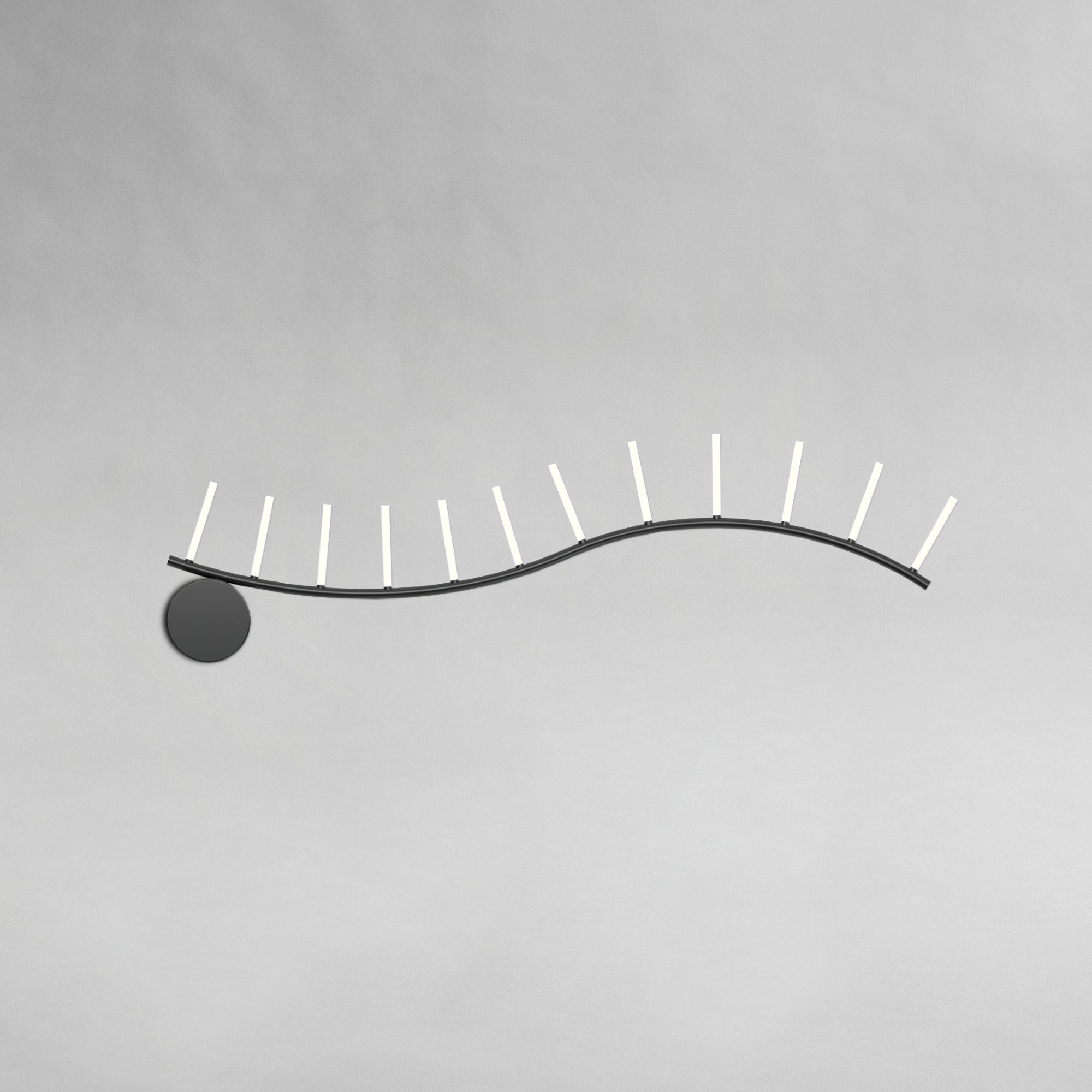 Waves W05 Wall Lamp - Black