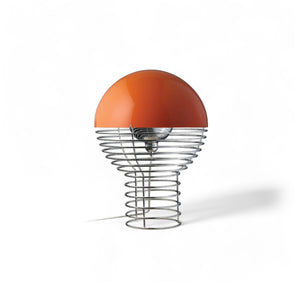 Wire 30 Table Lamp - Chrome/Orange