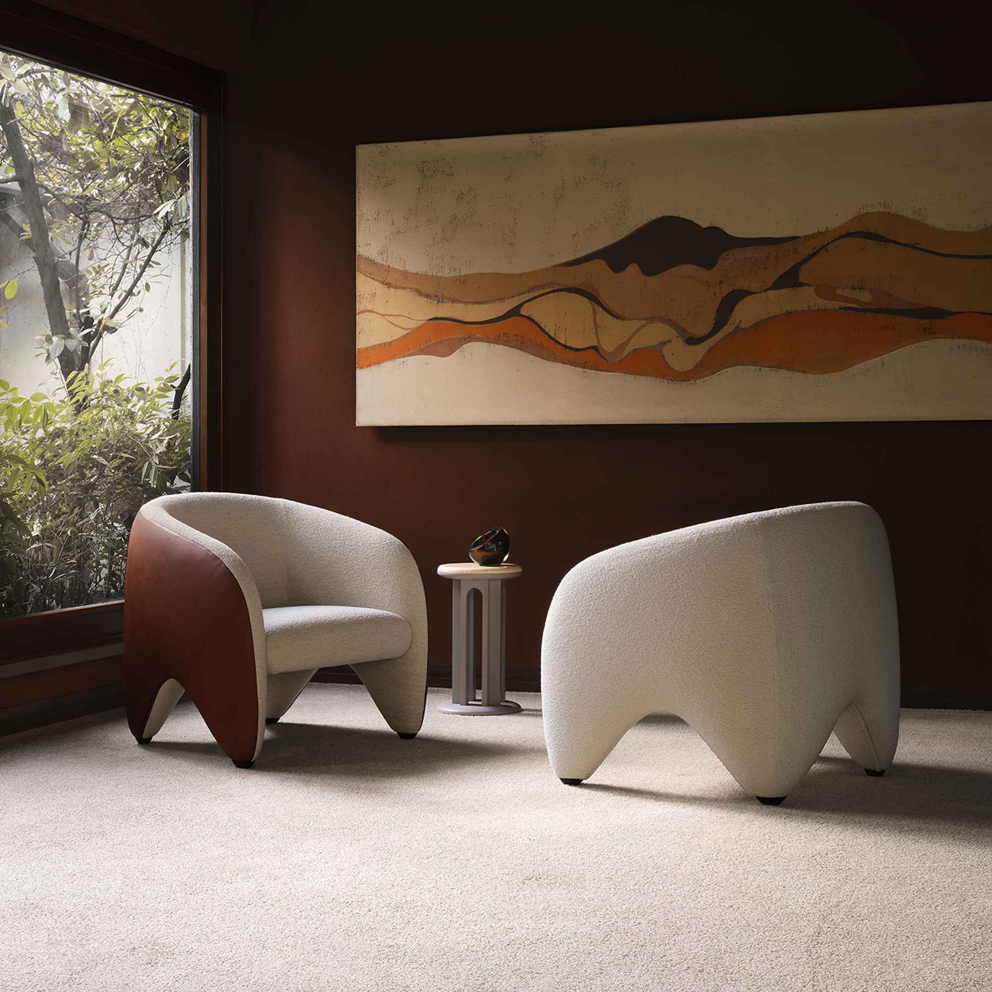 Yuzu 5025 Armchair - Fabric T4 (Orbaco 01)-6