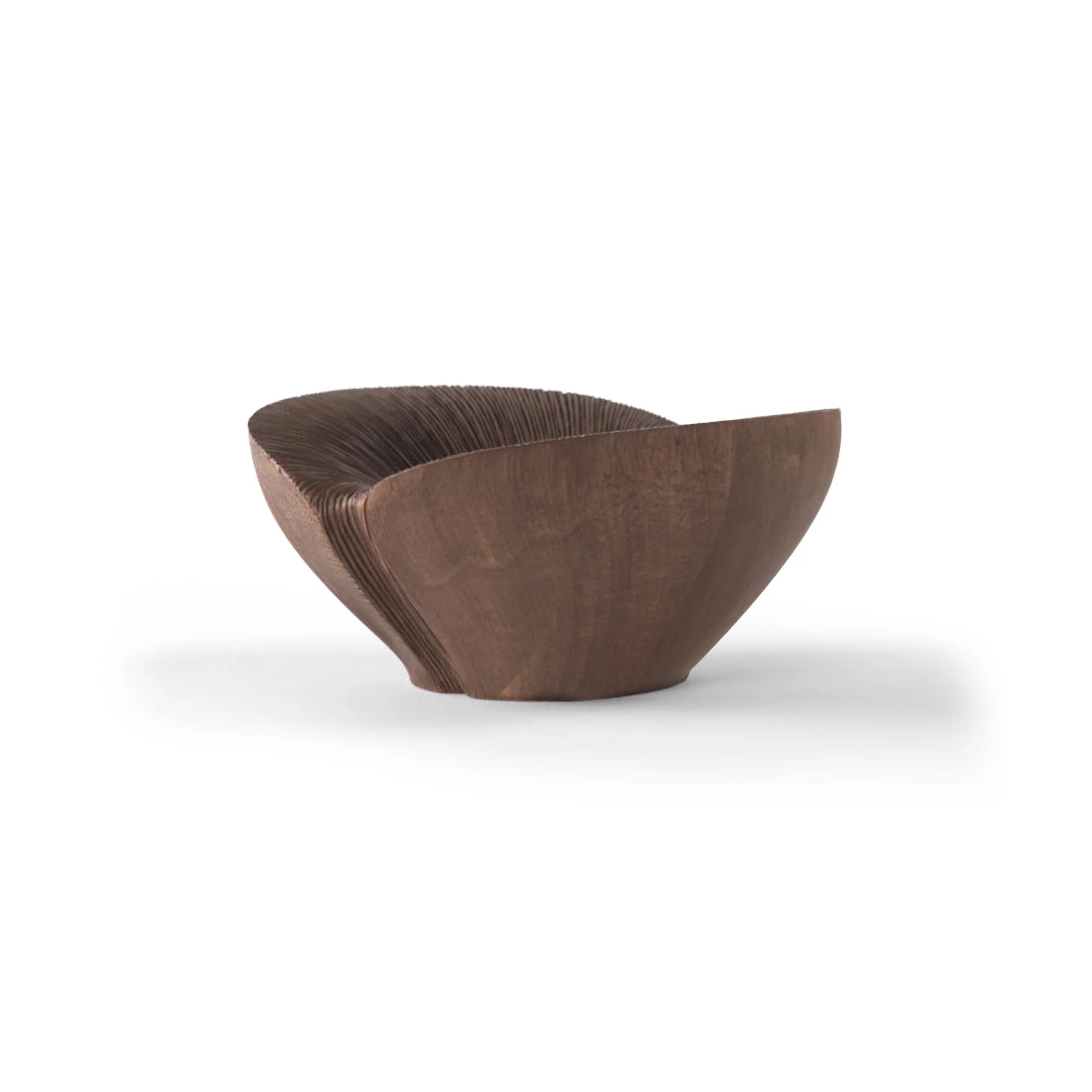 Kala Carved In The Middle Bowl - Small/Walnut Oil-1