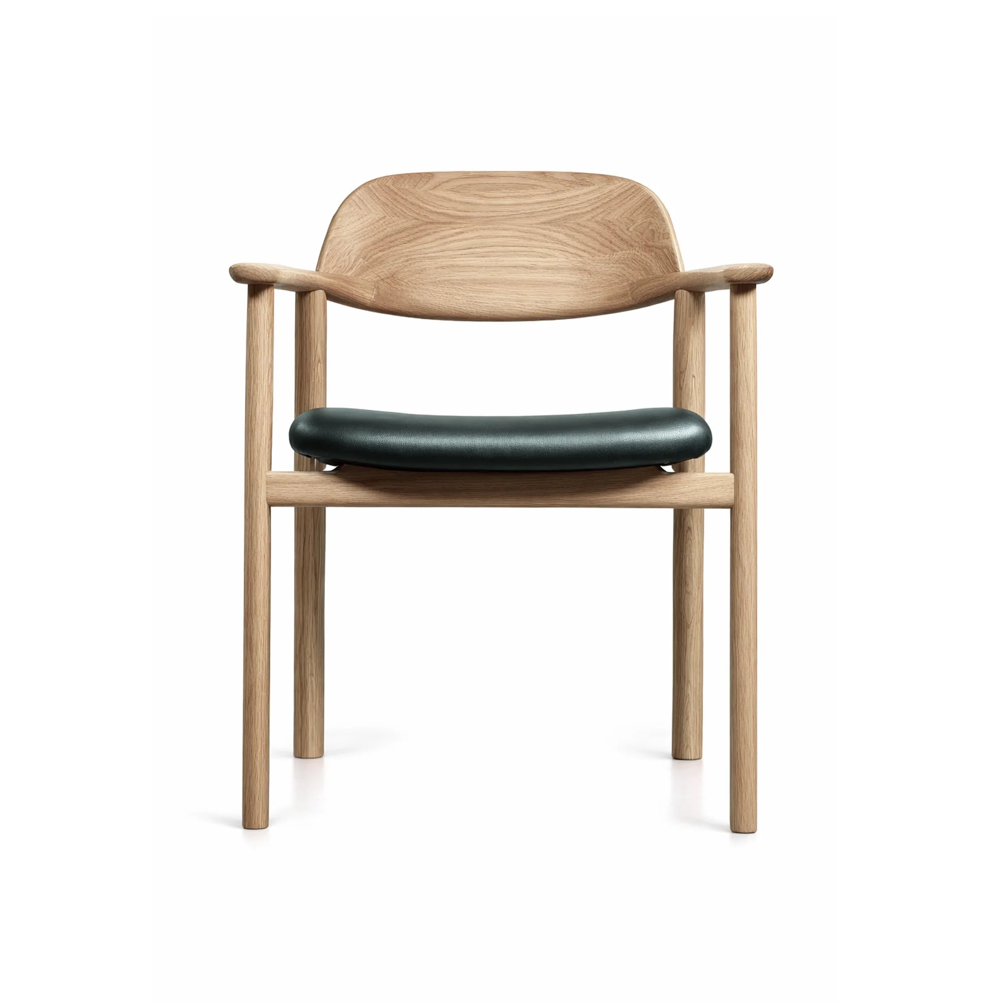 Mati Dining Chair - Oak White Oil/Soft Leather (Nappa 10032)-2