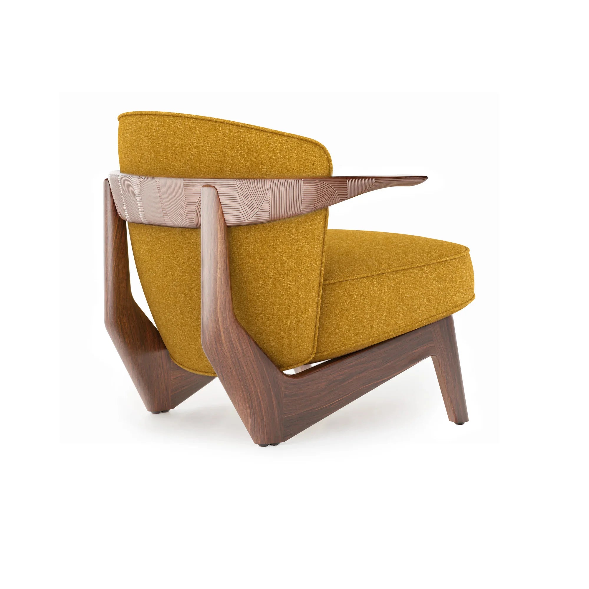 Sova Lounge Chair - Walnut Oil/Fabric (Memory 2 0453)