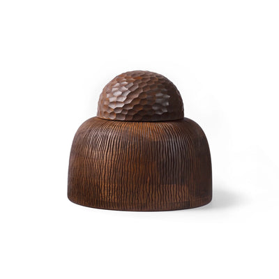 Stambol Sculptural Container - Medium/Walnut Beeswax
