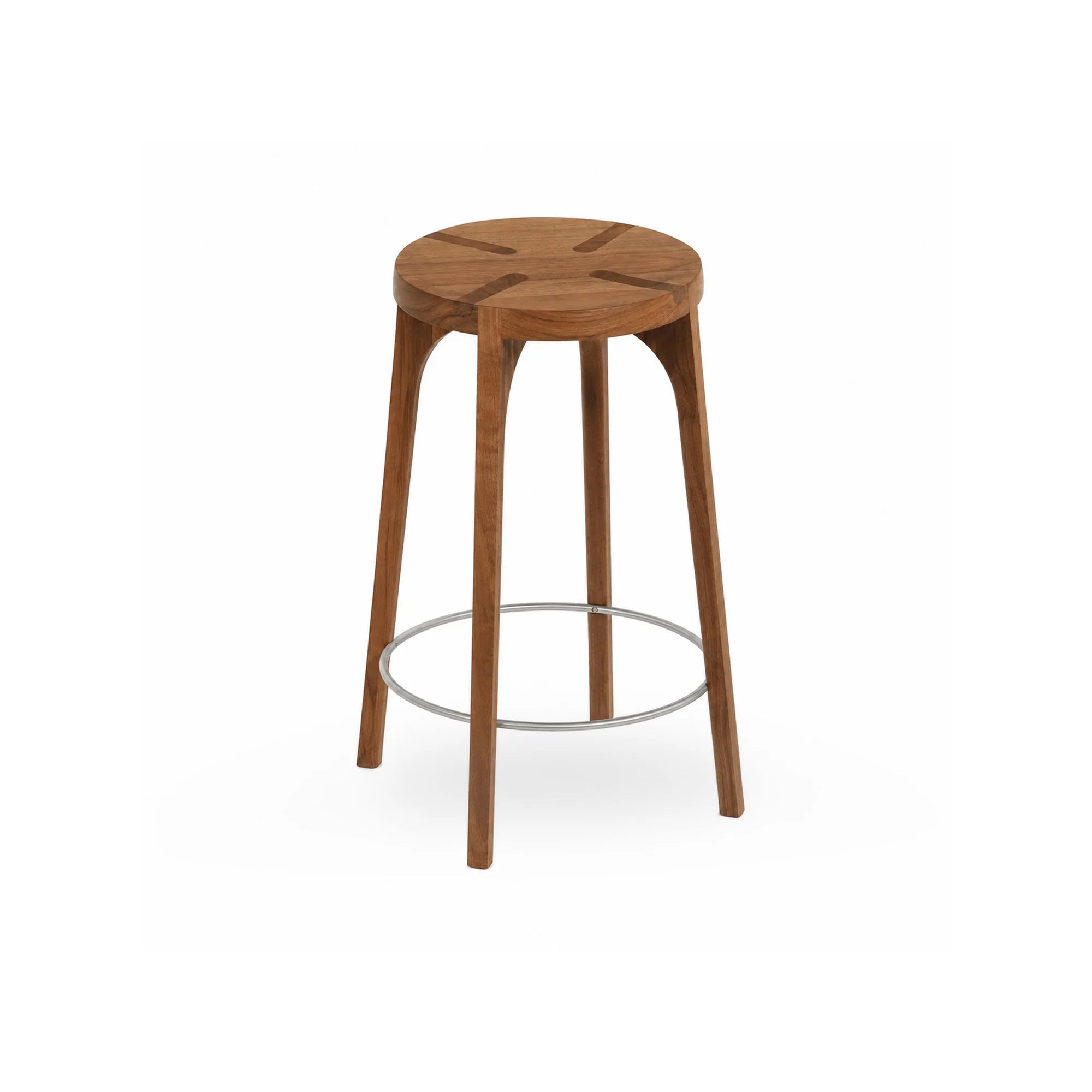 Tattoo 60 Plain Bar Stool - Walnut Oil