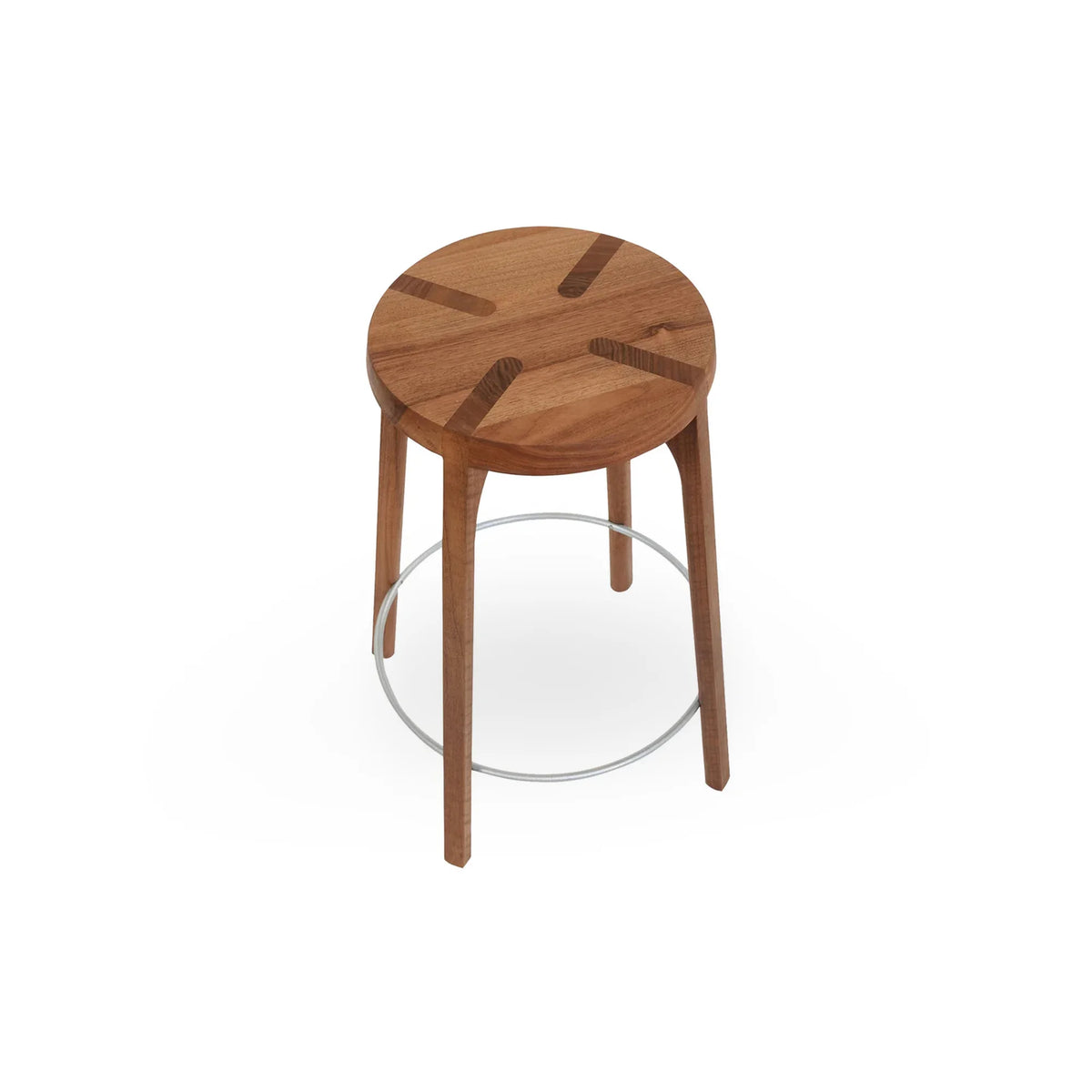 Tattoo 60 Plain Bar Stool - Walnut Oil-3