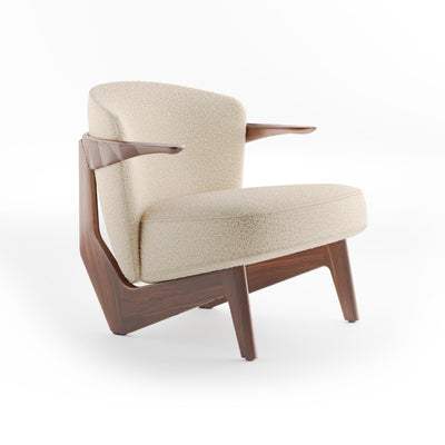 Sova Lounge Chair - Walnut Oil/Fabric (Baru 0200)