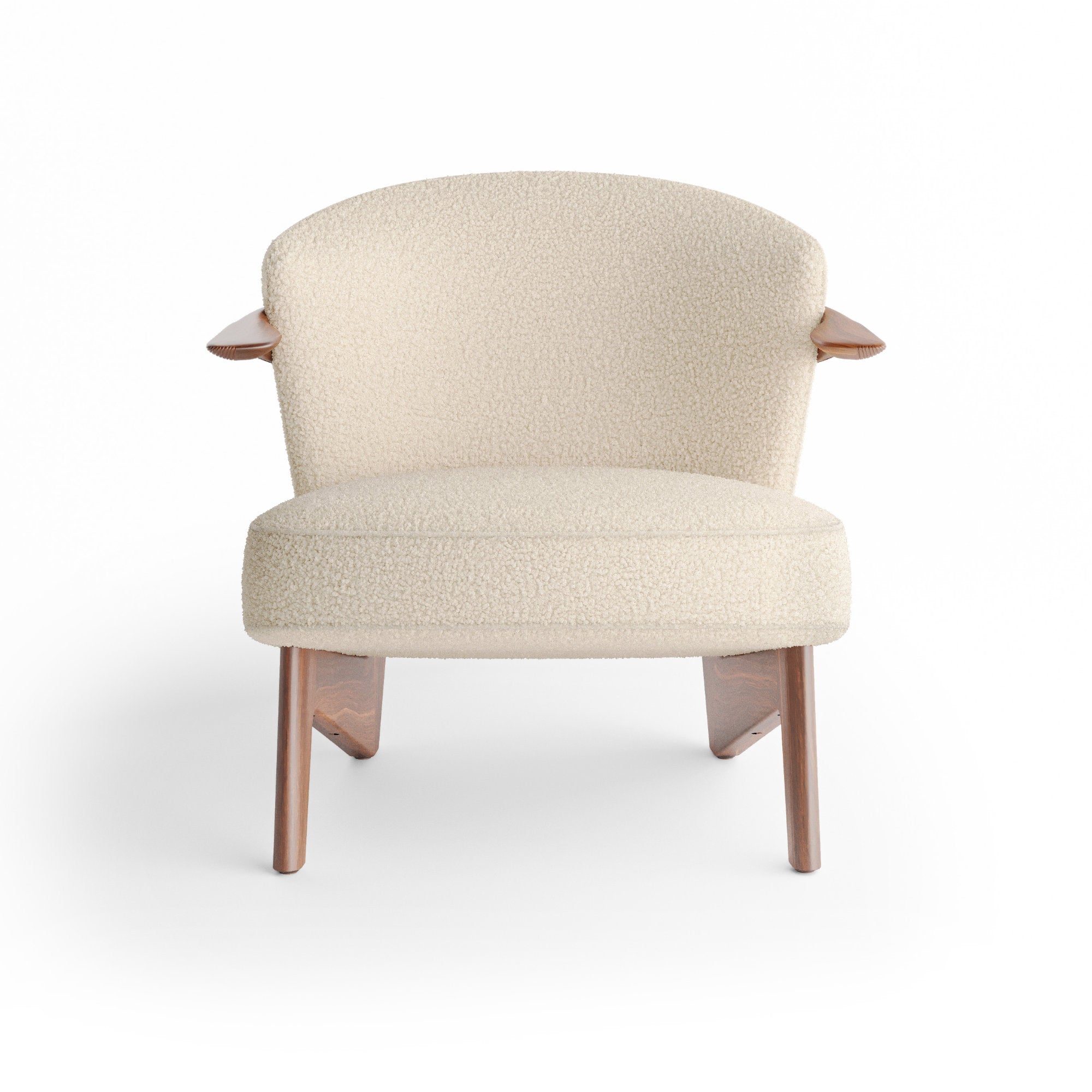 Sova Lounge Chair - Walnut Oil/Fabric (Baru 0200)-3