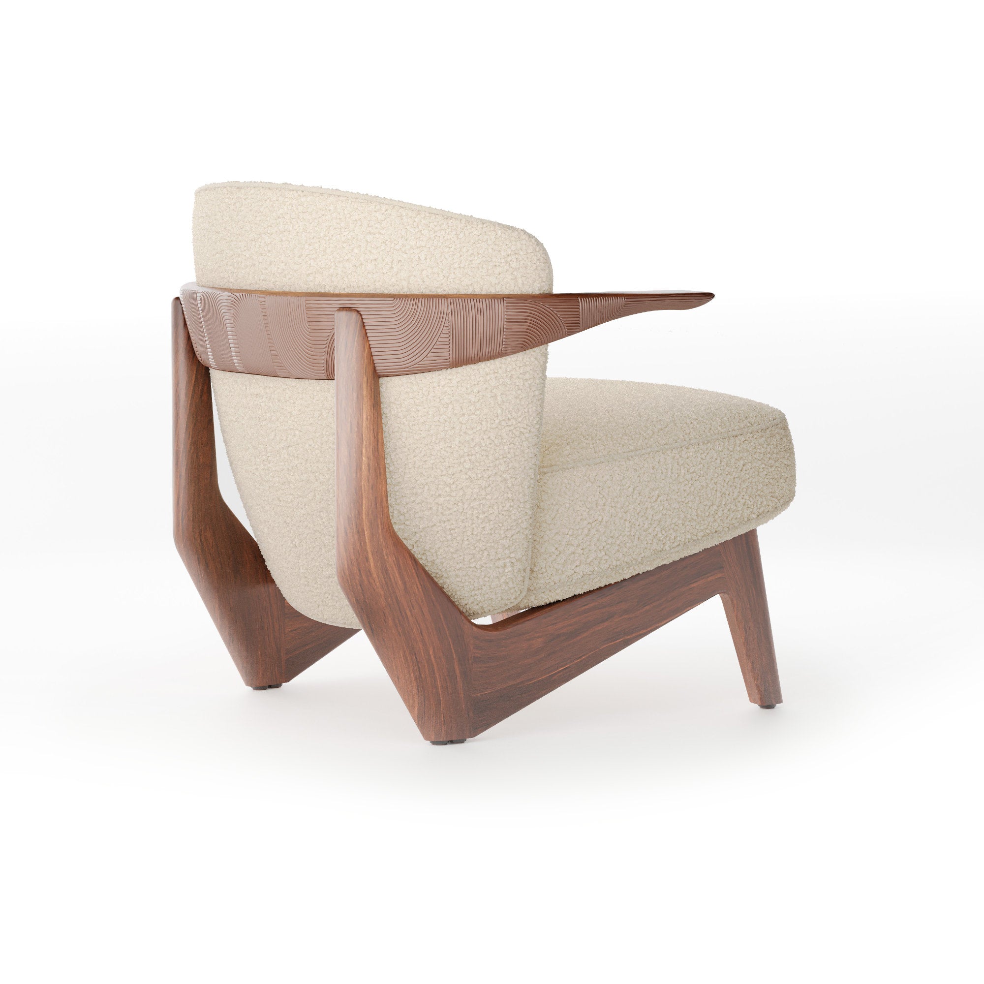 Sova Lounge Chair - Walnut Oil/Fabric (Baru 0200)-5